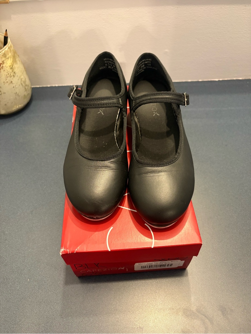 Girls Black Carpezio Mary Jane Tap Shoes